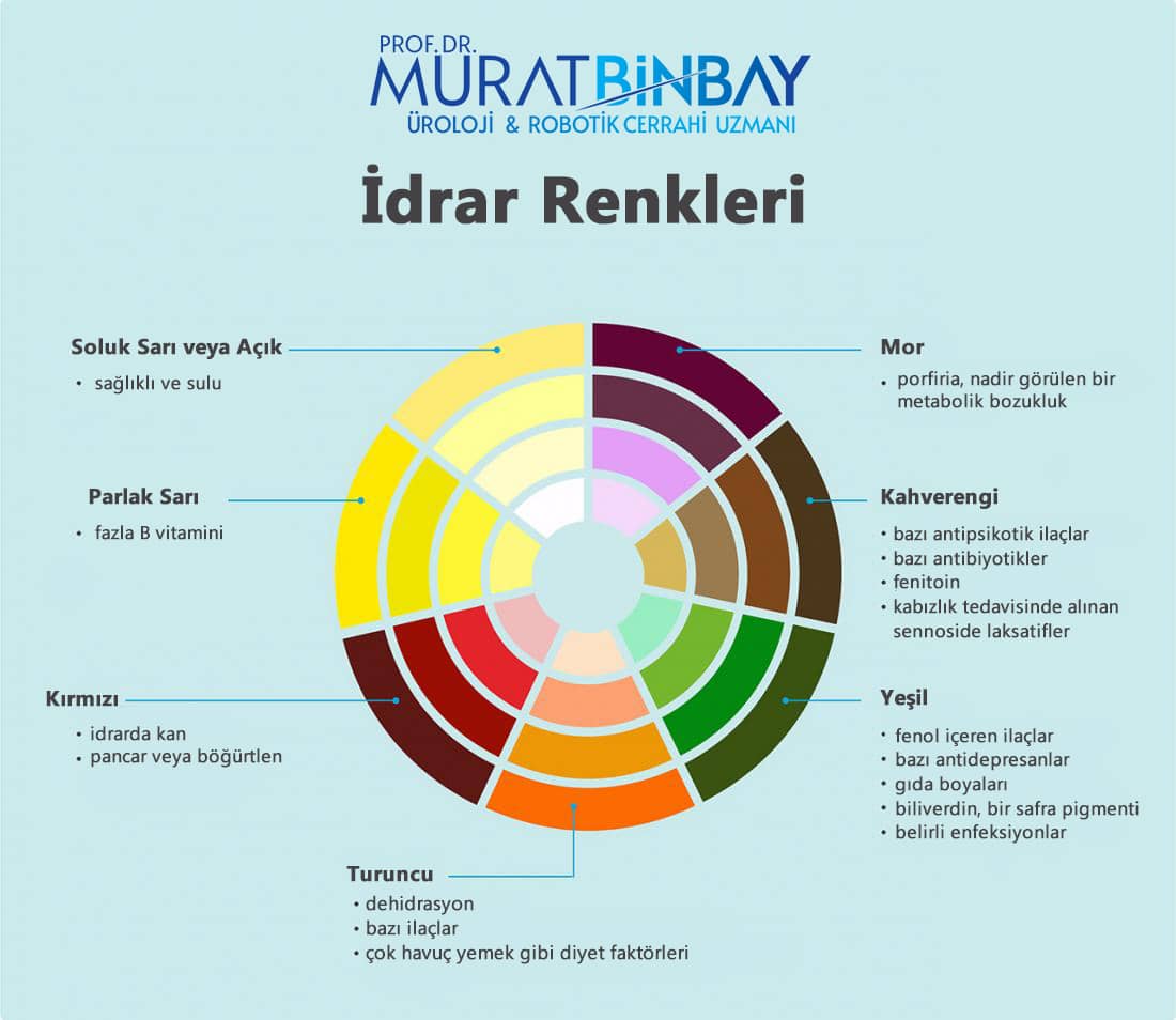 Idrar renkleri ve anlamları